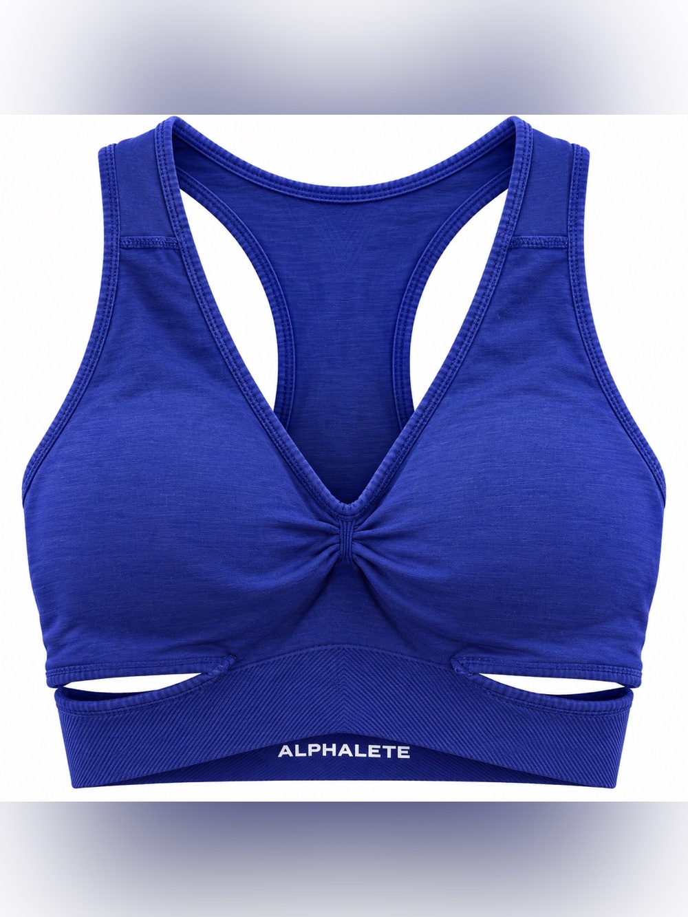 Alphalete Deep Cobalt V-Neck Racerback Sports Bra GUC